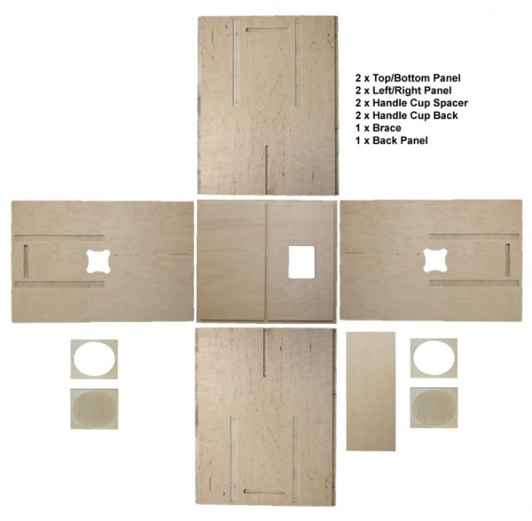 65522 JAM Systems JS118 Subwoofer CNC Gehäuseteile-Kit