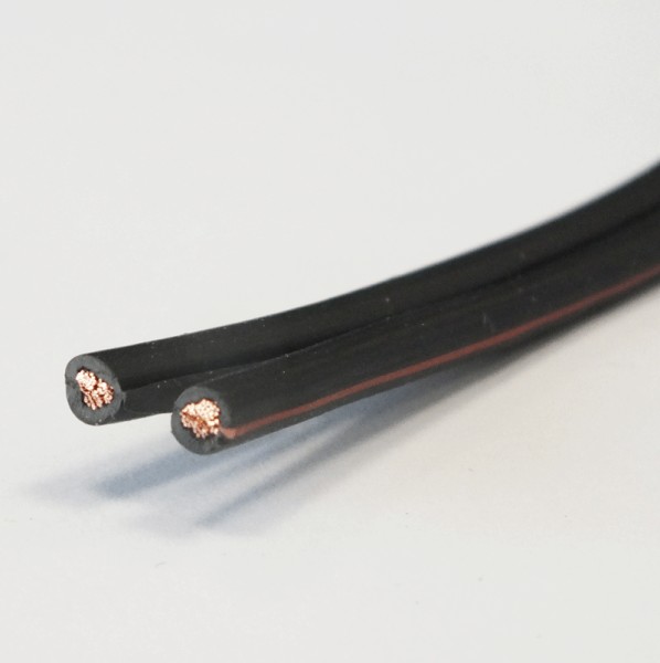64907 LS-Kabel Flachkabel 2x2,5 mm² schwarz/rot