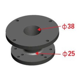 12556 Sonitus Audio HA3825 1.5" auf 1" ABS Kunststoff Hornadapter