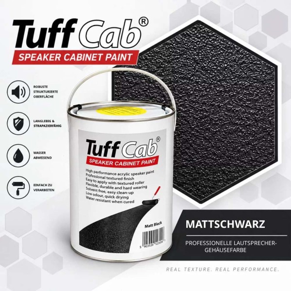 67140 5L Tuff Cab® PRO Strukturlack Schwarz Seidenmatt