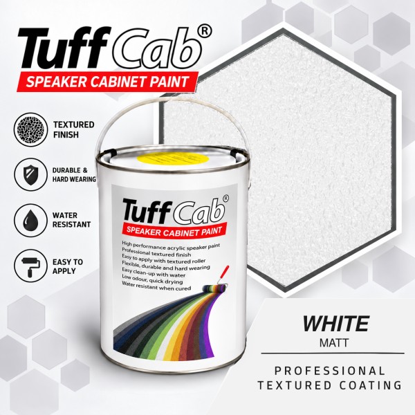 67143 5L Tuff Cab® Strukturlack Weiß matt