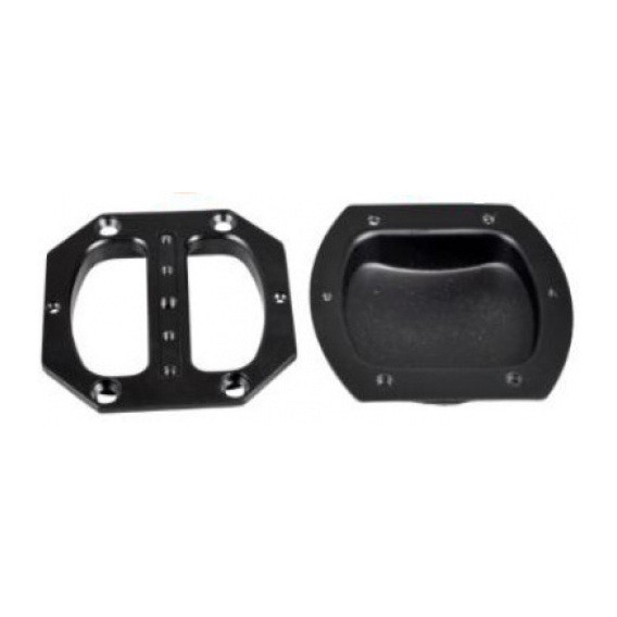 65932 LT. 7113 - Schalengriff 2-teilig, schwarz