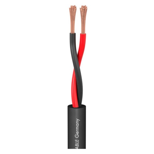 01115 Sommer cable Meridian Mobile SP225 2x2,5mm² schwarz