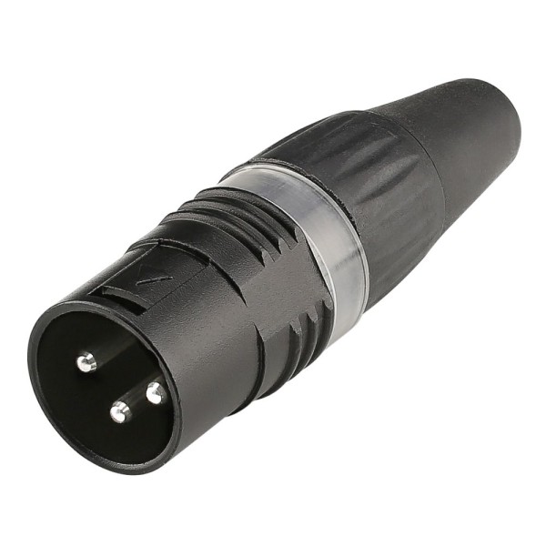 11555 HICON X3CM-BLK XLR-Stecker Basic schwarz