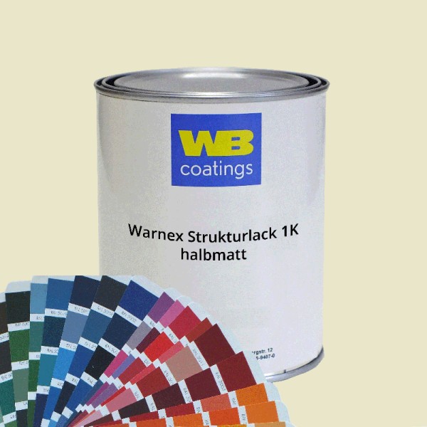 6kg Warnex 1K-Strukturlack halbmatt Wunschfarbe
