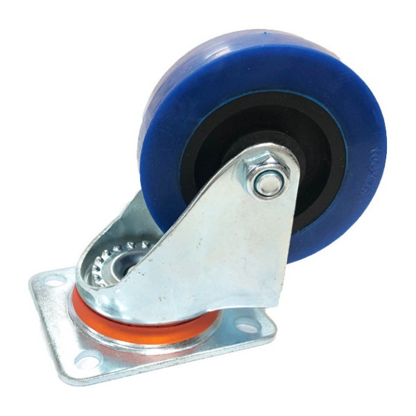 65652 TuffCab 3P51 - Premium Lenkrolle 100 mm mit blauem Rad