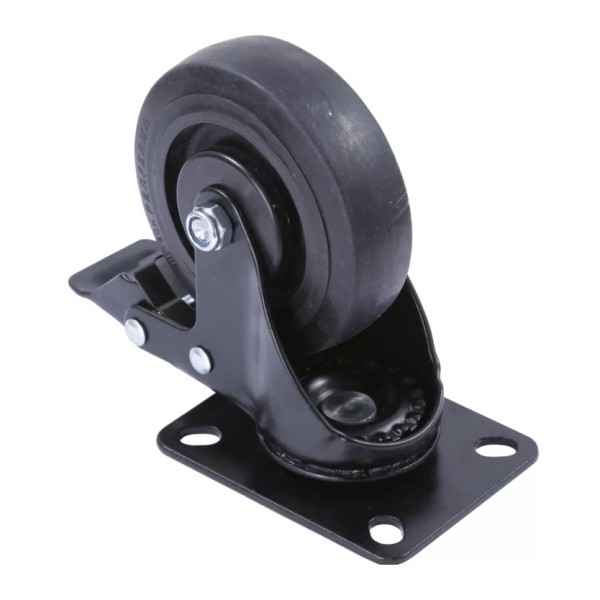 66063 TUFF 3191BLK - Lenkrolle 100 mm mit Feststeller schwarz